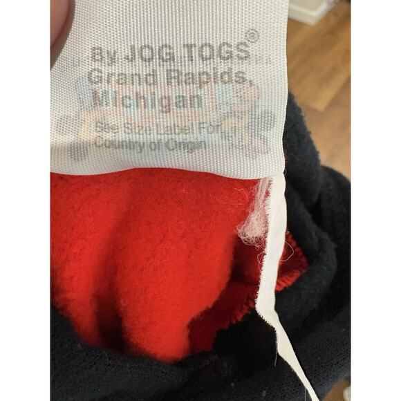 Vintage 80’s 90’s Disney Babies Mickey Red Hoodie Mickey Ears Size 6-12 Months - Picture 6 of 16